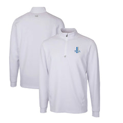 Cutter & Buck Throwback Logo Traverse Stretch Quarter-Zip Pullover Top - Detroit Lions Pullover