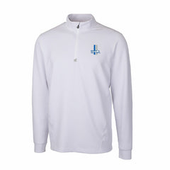 Cutter & Buck Throwback Logo Traverse Stretch Quarter-Zip Pullover Top - Detroit Lions Pullover