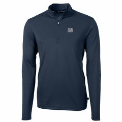 Cutter & Buck Throwback Logo Virtue Eco Pique Recycled Quarter-Zip Pullover Top - New York Giants Pullover