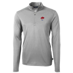 Cutter & Buck Throwback Logo Virtue Eco Pique Recycled Quarter-Zip Pullover Top - Buffalo Bills Pullover