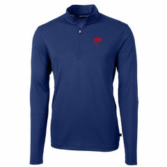 Cutter & Buck Throwback Logo Virtue Eco Pique Recycled Quarter-Zip Pullover Top - Buffalo Bills Pullover