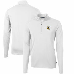 Cutter & Buck Throwback Logo Virtue Eco Pique Recycled Quarter-Zip Pullover Top - Pittsburgh Steelers Pullover
