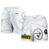 Pro Standard Allover Marble Print Shorts - Pittsburgh Steelers Shorts