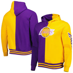 Mitchell & Ness Los Angeles Lakers Hardwood Classics Split Pullover Hoodie