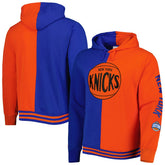 Mitchell & Ness New York Knicks Hardwood Classics Split Pullover Hoodie