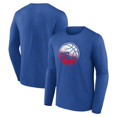 Philadelphia 76ers Gradient Logo Long Sleeve T-Shirt