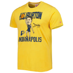 Tyrese Haliburton Indiana Pacers Homage Caricature Tri-Blend T-Shirt