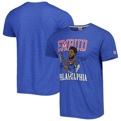 Joel Embiid Philadelphia 76ers Homage Caricature Tri-Blend T-Shirt
