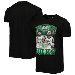 Giannis Antetokounmpo & Khris Middleton Milwaukee Bucks Stadium Essentials Unisex Player Duo T-Shirt