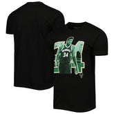 Giannis Antetokounmpo Milwaukee Bucks Stadium Essentials Unisex Player Skyline T-Shirt