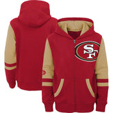 Preschool Stadium Color Block Full-Zip Hoodie - San Francisco 49ers Hoodies