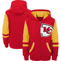 Preschool Stadium Color Block Full-Zip Hoodie - Kansas City Chiefs Hoodies