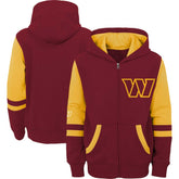 Preschool Stadium Color Block Full-Zip Hoodie - Washington Commanders Hoodies