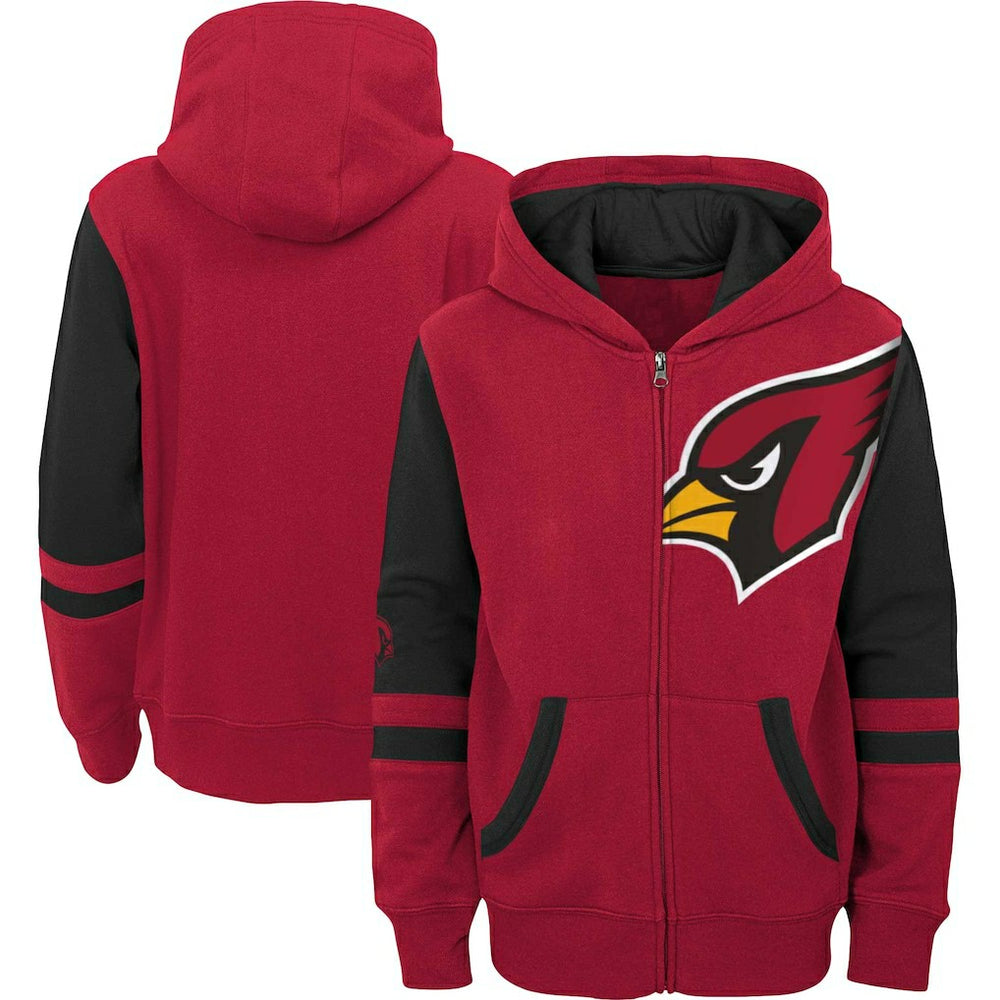Youth Colorblock Full-Zip Hoodie - Arizona Cardinals Hoodies