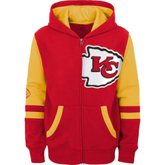 Youth Colorblock Full-Zip Hoodie - Kansas City Chiefs Hoodies
