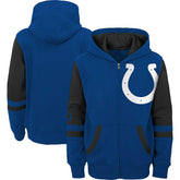 Youth Colorblock Full-Zip Hoodie - Indianapolis Colts Hoodies