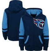 Youth Colorblock Full-Zip Hoodie - Tennessee Titans Hoodies