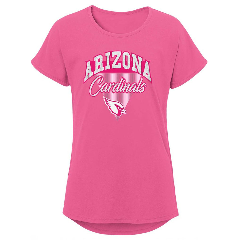 Girls Youth Playtime Dolman T-Shirt - Arizona Cardinals T-shirts