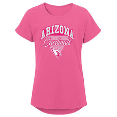 Girls Youth Playtime Dolman T-Shirt - Arizona Cardinals T-shirts