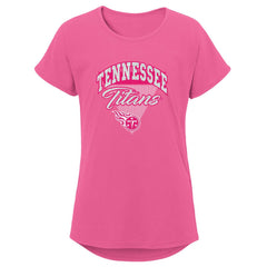 Girls Youth Playtime Dolman T-Shirt - Tennessee Titans T-shirts