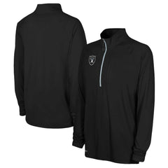 Combine Authentic Raglan Quarter-Zip Top - Las Vegas Raiders Tops