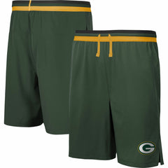Cool Down Tri-Color Elastic Training Shorts - Green Bay Packers Shorts