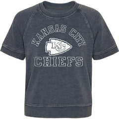 Girls Juniors Cheer Squad Raglan T-Shirt - Kansas City Chiefs T-shirts