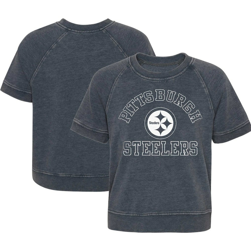 Girls Juniors Cheer Squad Raglan T-Shirt - Pittsburgh Steelers T-shirts