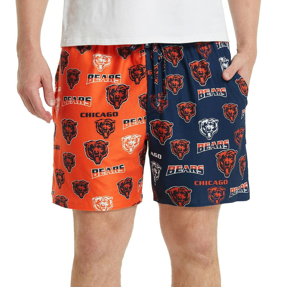 Concepts Sport Breakthrough AOP Knit Split Shorts - Chicago Bears Shorts