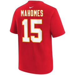 Patrick Mahomes Youth Player Name & Number T-Shirt - Kansas City Chiefs T-shirts