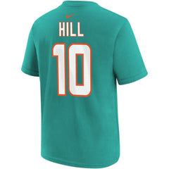 Tyreek Hill Youth Player Name & Number T-Shirt - Miami Dolphins T-shirts