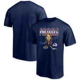 NHL Peter Forsberg Colorado Avalanche Player Caricature T-Shirt