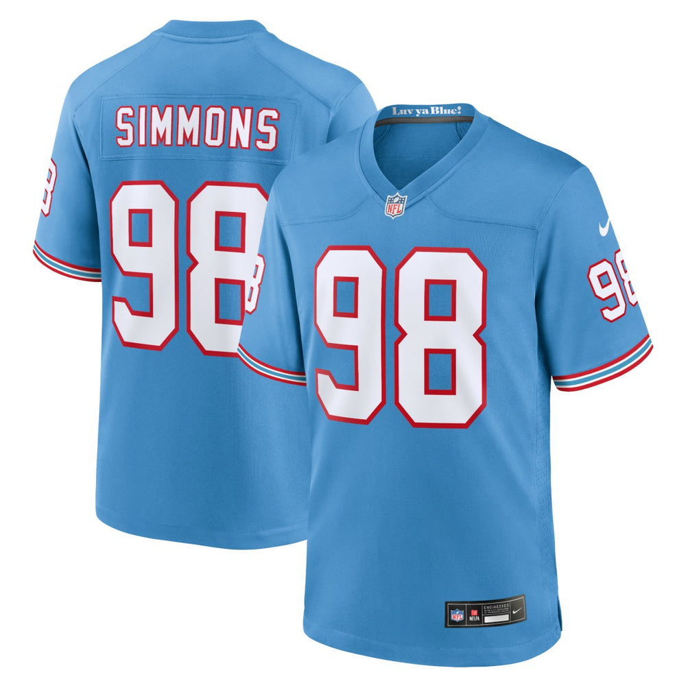 Jeffery Simmons Youth Game Jersey - Tennessee Titans Jerseys