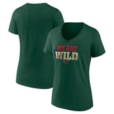 NHL Minnesota Wild Women's Proclamation V-Neck T-Shirt
