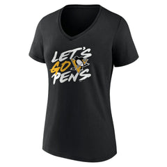 NHL Pittsburgh Penguins Women's Proclamation V-Neck T-Shirt