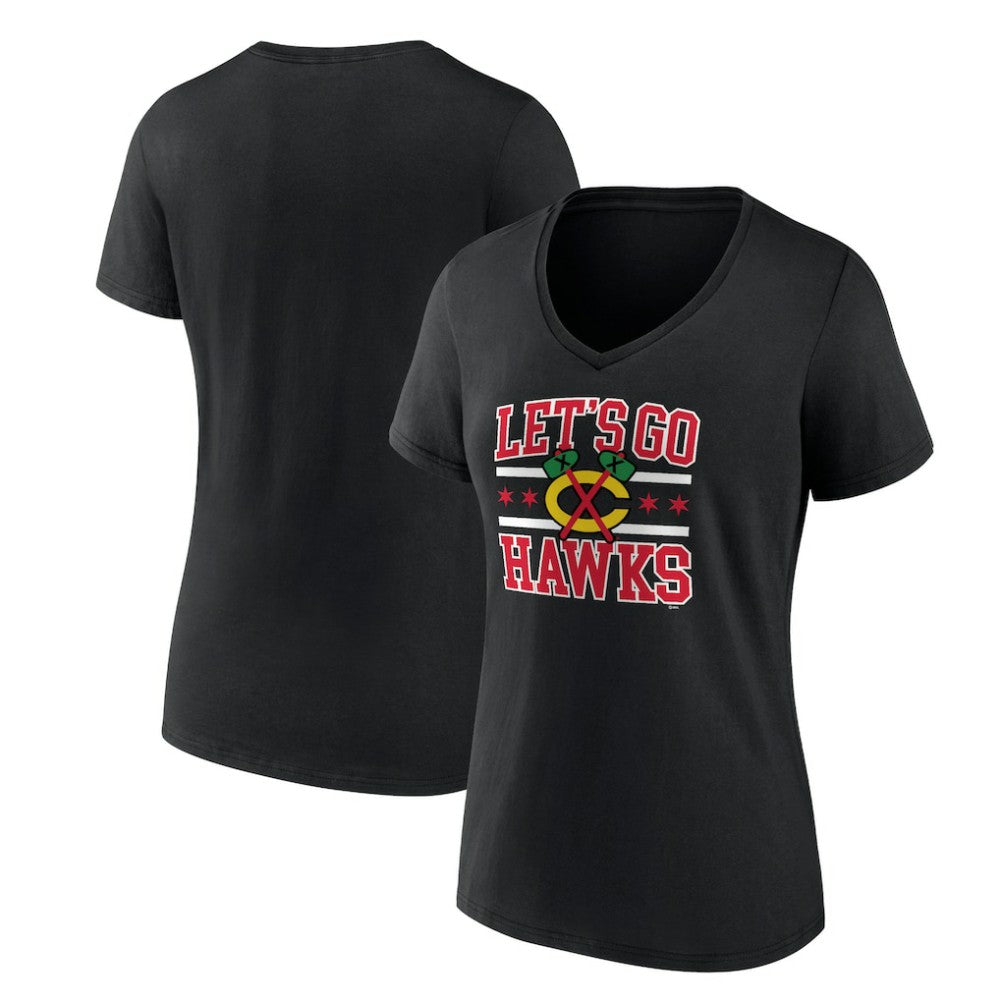 NHL Chicago Blackhawks Women's Represent V-Neck T-Shirt