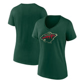 NHL Minnesota Wild Women's Represent V-Neck T-Shirt
