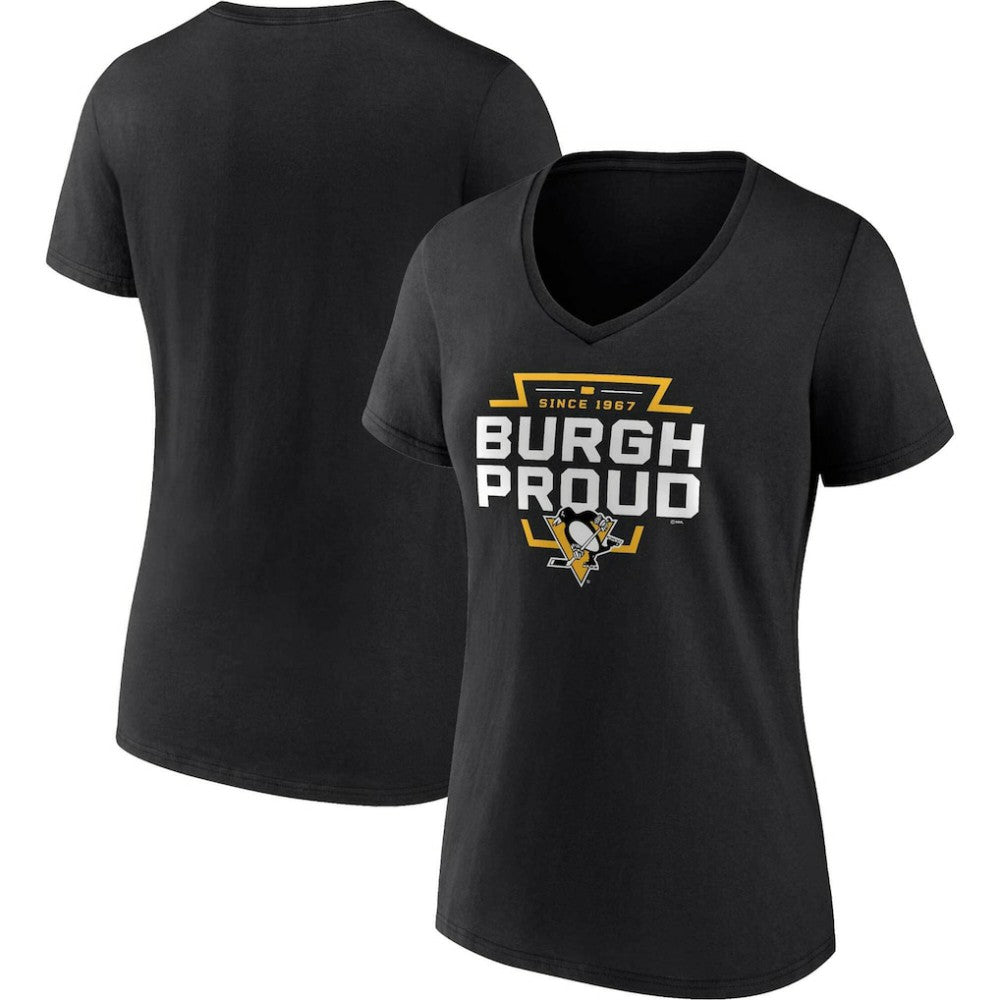 NHL Pittsburgh Penguins Women's Represent V-Neck T-Shirt