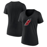 NHL Carolina Hurricanes Women's Alternate Logo V-Neck T-Shirt
