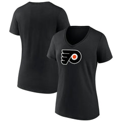NHL Philadelphia Flyers Women's Alternate Logo V-Neck T-Shirt