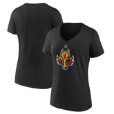 NHL Calgary Flames Women's Alternate Logo V-Neck T-Shirt