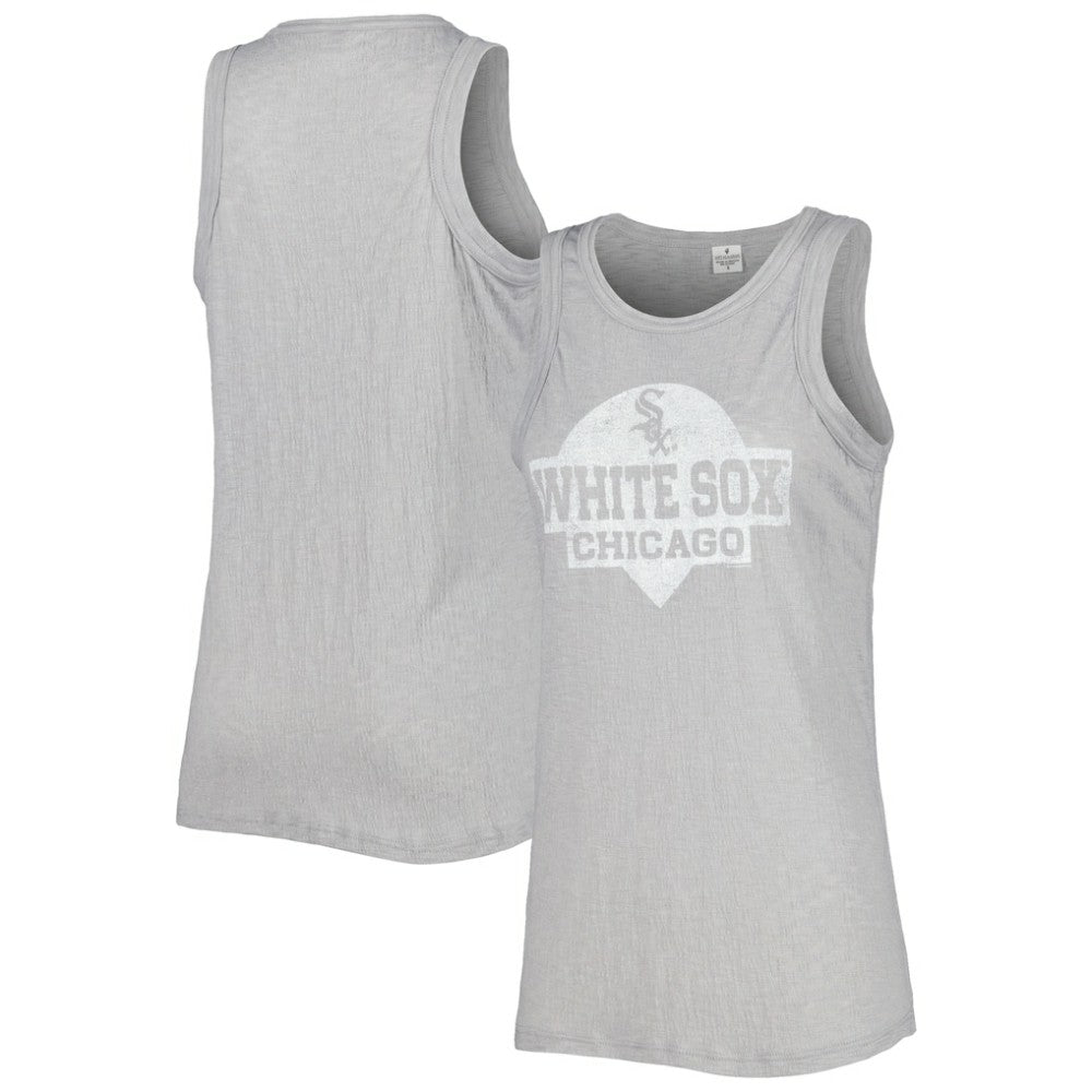 Gray Chicago White Sox Soft as a Grape Women's Tri-Blend Tank Top