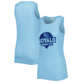 Royal Kansas City Royals Soft as a Grape Women's Tri-Blend Tank Top