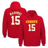 Patrick Mahomes Youth Mainliner Player Name & Number Pullover Hoodie - Kansas City Chiefs Hoodies