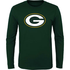 Youth Primary Logo Long Sleeve T-Shirt - Green Bay Packers T-shirts