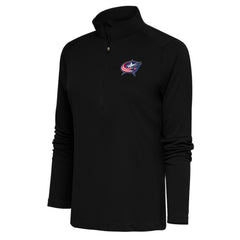 NHL Columbus Blue Jackets Antigua Women's Special Edition 2.0 Tribute Quarter-Zip Pullover Top