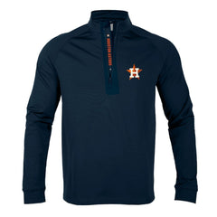 Navy Houston Astros Levelwear Calibre Quarter-Zip Pullover Top