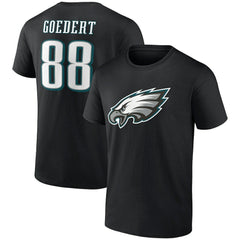 Dallas Goedert Icon Player Name & Number T-Shirt - Philadelphia Eagles T-shirts