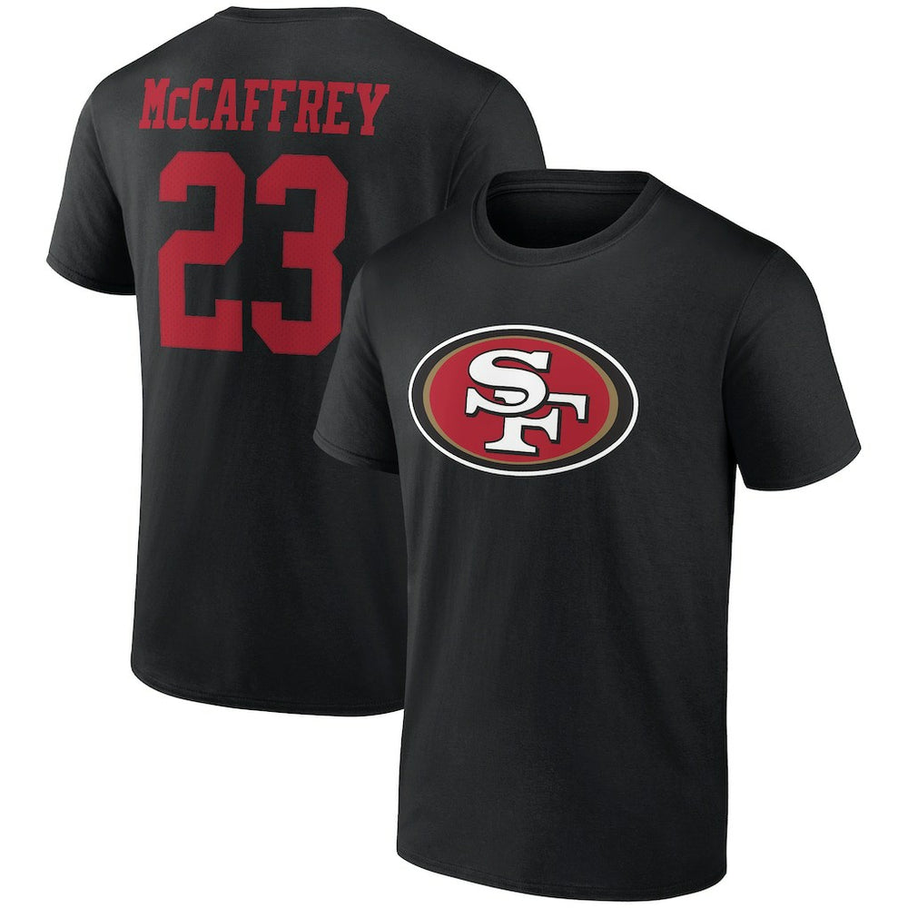 Christian McCaffrey Icon Player Name & Number T-Shirt - San Francisco 49ers T-shirts