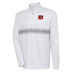 Antigua Bullseye Quarter-Zip Pullover Top - Cincinnati Bengals Pullover